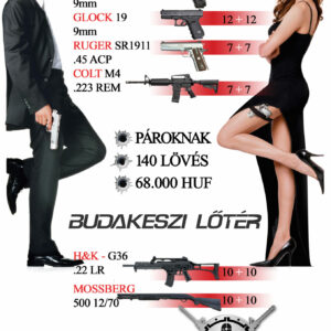 ÚJ Mr. & Mrs. Smith élménylövészeti csomag "ezüst"